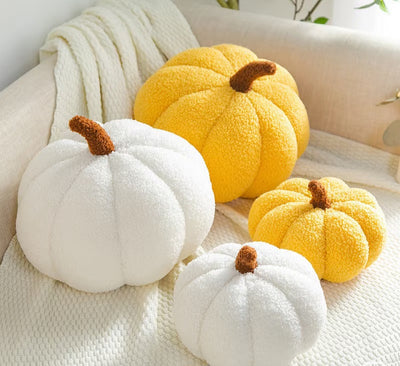 Cozy Pumpkin Plush Cushion